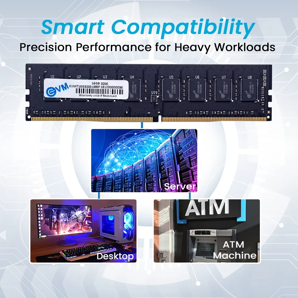 EVM Desktop Ram 16GB DDR4 3200Mhz view 3